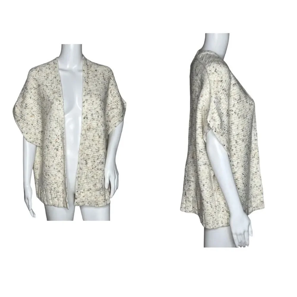 Universal Thread Open Cardigan Shrug Sweater Cream Multicolor Speckled One Size